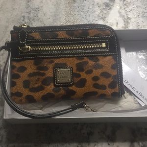 Dooney cheetah wristlet